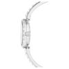 Matrix Bangle Watch Swiss Made, Crystal Bracelet, White, Stainless Steel