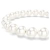 Matrix Bracelet Crystal Pearl, White, Rhodium Plated