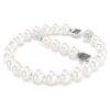 Matrix Bracelet Crystal Pearl, White, Rhodium Plated