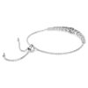 Matrix Bracelet Gradient of Round Cuts, White, Rhodium Plated