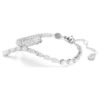 Matrix Bracelet Mixed Cuts, White, Rhodium Plated