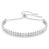Matrix Bracelet Round Cut, White, Rhodium Plated Matrix Bracelet Round Cut, White, Rhodium Plated