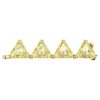 Matrix Extender Triangle Cut, Yellow, Gold-Tone Plated Matrix Extender Triangle Cut, Yellow, Gold-Tone Plated