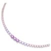 Matrix Necklace Gradient of Round Cuts, Multicolored, Rhodium Plated Matrix Necklace Gradient of Round Cuts, Multicolored, Rhodium Plated