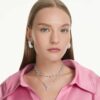 Constella Necklace Mixed Cuts, Blue, Rhodium Plated Constella Necklace Mixed Cuts, Blue, Rhodium Plated