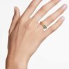 Matrix Ring Baguette Cut, Multicolored, Gold-Tone Plated Matrix Ring Baguette Cut, Multicolored, Gold-Tone Plated