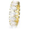 Matrix Ring Oval Cut, White, Gold-Tone Plated Matrix Ring Oval Cut, White, Gold-Tone Plated
