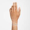 Matrix Tennis Bracelet Round Cut, White, Rhodium Plated Matrix Tennis Bracelet Round Cut, White, Rhodium Plated