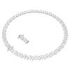 Matrix Tennis Necklace Pear Cut, White, Rhodium Plated Matrix Tennis Necklace Pear Cut, White, Rhodium Plated