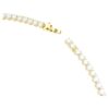 Matrix Tennis Necklace Round Cut, White, Gold-Tone Plated Matrix Tennis Necklace Round Cut, White, Gold-Tone Plated