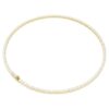 Matrix Tennis Necklace Round Cut, White, Gold-Tone Plated Matrix Tennis Necklace Round Cut, White, Gold-Tone Plated