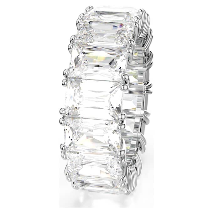 Matrix Vittore Ring Baguette Cut, White, Rhodium Plated Matrix Vittore Ring Baguette Cut, White, Rhodium Plated