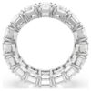 Matrix Vittore Ring Baguette Cut, White, Rhodium Plated Matrix Vittore Ring Baguette Cut, White, Rhodium Plated