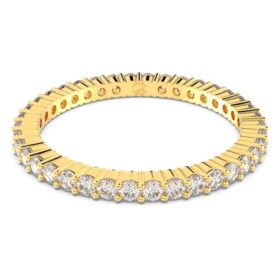 Matrix Vittore Ring Round Cut, White, Gold-Tone Finish
