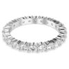 Matrix Vittore Ring Round Cut, White, Silver-Tone Finish