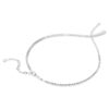 Matrix Y Necklace Mixed Cuts, White, Rhodium Plated