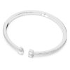 Mesmera Cuff Mixed Cuts, White, Rhodium Plated Mesmera Cuff Mixed Cuts, White, Rhodium Plated