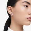 Mesmera Earring Jackets Mixed Cuts, Detachable, Blue, Rhodium Plated Mesmera Earring Jackets Mixed Cuts, Detachable, Blue, Rhodium Plated