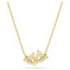 Mesmera Necklace Heart, White, Gold-Tone Plated Mesmera Necklace Heart, White, Gold-Tone Plated