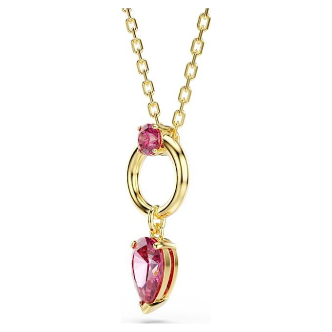 Mesmera Pendant Mixed Cuts, Red, Gold-Tone Plated Mesmera Pendant Mixed Cuts, Red, Gold-Tone Plated