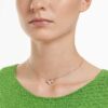 Mesmera Pendant Mixed Cuts, White, Rose Gold-Tone Plated