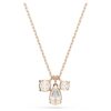 Mesmera Pendant Mixed Cuts, White, Rose Gold-Tone Plated