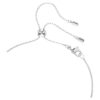 Mesmera Set Pear Cut, Round Cut, White, Rhodium Plated