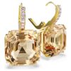 Millenia Drop Earrings Mixed Cuts, Caramel, Gold-Tone Plated