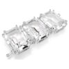 Millenia Extender Octagon Cut, White, Rhodium Plated