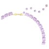 Millenia Necklace Octagon Cut, Purple, Gold-Tone Plated Millenia Necklace Octagon Cut, Purple, Gold-Tone Plated