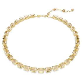 Millenia Necklace Octagon Cut, Yellow, Gold-Tone Plated