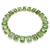 Millenia Necklace Oversized Crystals, Octagon Cut, Green, Gold-Tone Plated Millenia Necklace Oversized Crystals, Octagon Cut, Green, Gold-Tone Plated