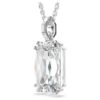 Millenia Pendant Octagon Cut, White, Rhodium Plated Millenia Pendant Octagon Cut, White, Rhodium Plated