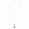 Minions King Bob Pendant Pavé, Multicolored, Gold-Tone Plated Minions King Bob Pendant Pavé, Multicolored, Gold-Tone Plated