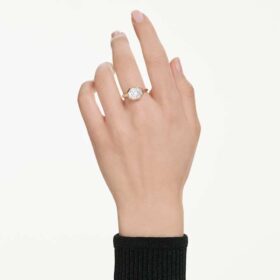 Octagon Bezel Ring Lab-Grown Diamonds 3.0 Ct Tw, Octagon Shape, 14K Yellow Gold