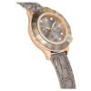 Octea Chrono Watch Swiss Made, Leather Strap, Gray, Rose Gold-Tone Finish