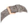 Octea Chrono Watch Swiss Made, Leather Strap, Gray, Rose Gold-Tone Finish