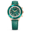Octea Chrono Watch Swiss Made, Leather Strap, Green, Rose Gold-Tone Finish Octea Chrono Watch Swiss Made, Leather Strap, Green, Rose Gold-Tone Finish