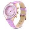 Octea Chrono Watch Swiss Made, Leather Strap, Purple, Rose Gold-Tone Finish Octea Chrono Watch Swiss Made, Leather Strap, Purple, Rose Gold-Tone Finish