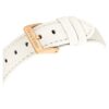 Octea Chrono Watch Swiss Made, Leather Strap, White, Rose Gold-Tone Finish