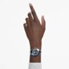 Octea Moon Watch Swiss Made, Moon, Leather Strap, Blue, Stainless Steel
