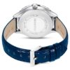 Octea Moon Watch Swiss Made, Moon, Leather Strap, Blue, Stainless Steel