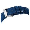 Octea Moon Watch Swiss Made, Moon, Leather Strap, Blue, Stainless Steel