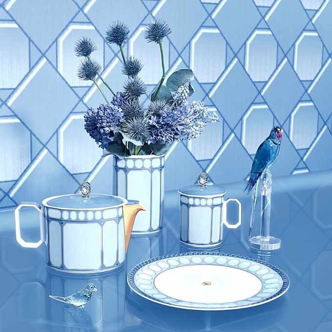 Signum Dinner Plate Porcelain, Blue Signum Dinner Plate Porcelain, Blue