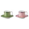 Signum Espresso Set Porcelain, Multicolored