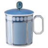 Signum Mug with Lid Porcelain, Blue Signum Mug with Lid Porcelain, Blue