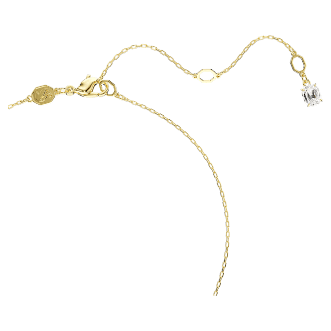 Stilla Attract Pendant Round Cut, White, Gold-Tone Plated Stilla Attract Pendant Round Cut, White, Gold-Tone Plated