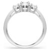 Stilla Attract Ring Round Cut, White, Silver-Tone Finish