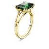 Stilla Cocktail Ring Rectangular Cut, Green, Gold-Tone Plated