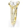 Stilla Cocktail Ring Square Cut, Pavé, White, Gold-Tone Plated Stilla Cocktail Ring Square Cut, Pavé, White, Gold-Tone Plated